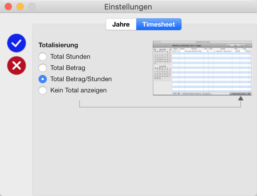Settings time control