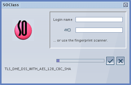 Login with fingerprint