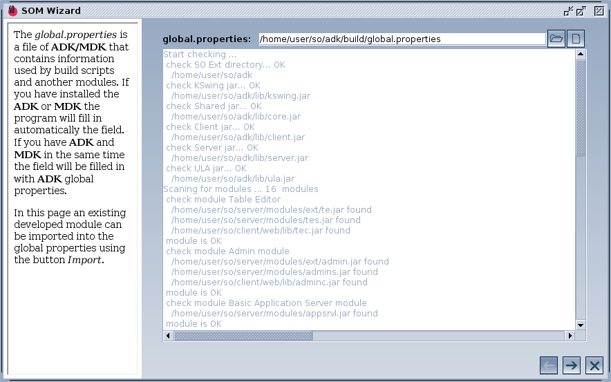 SOM Wizard Interface