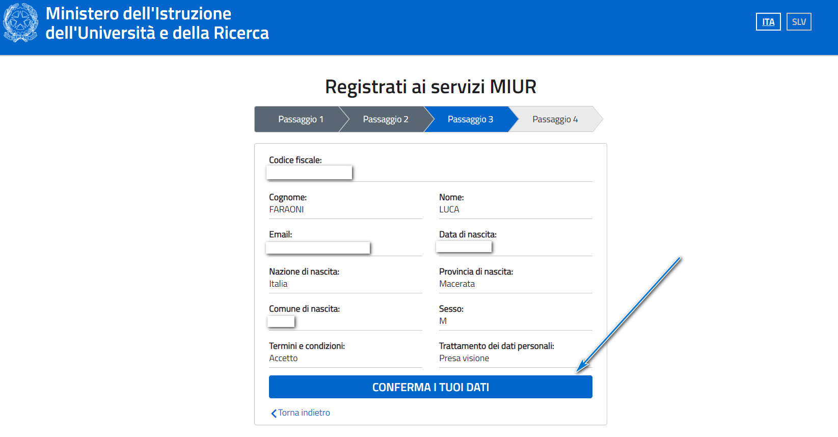 Effettuare iscrizione a PAGO IN RETE e vedere i propri pagamenti