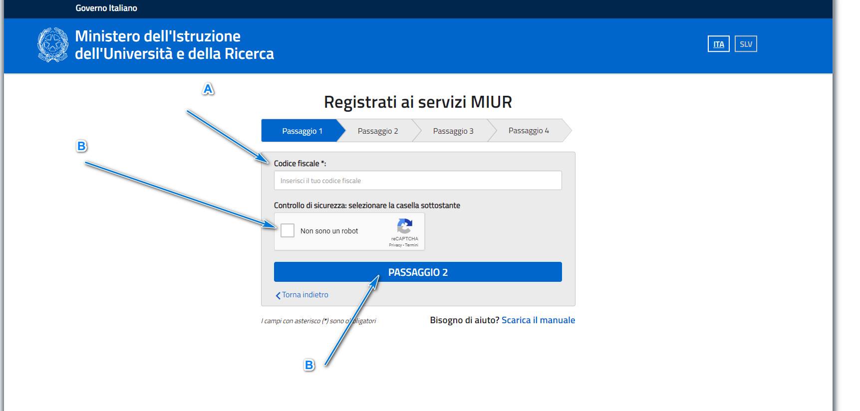 Effettuare iscrizione a PAGO IN RETE e vedere i propri pagamenti