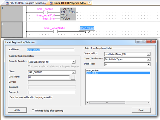 Using timers FB in GX Works2