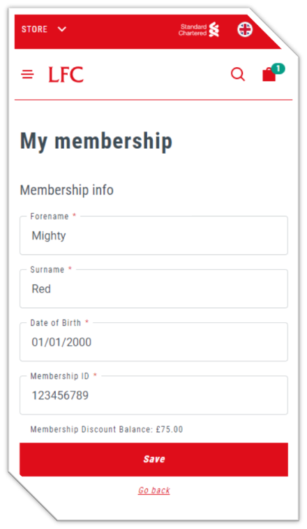 Online Only Fan Club Membership