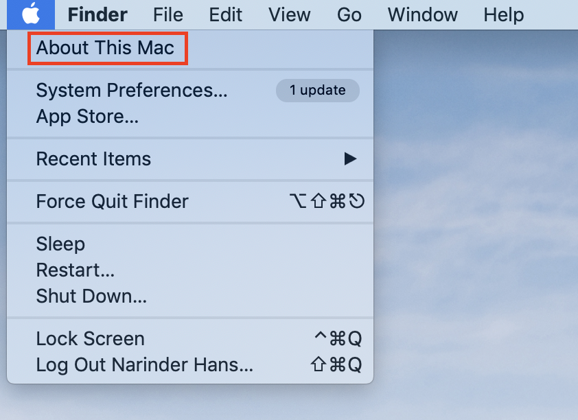 How to find the operating system version on Mac devices