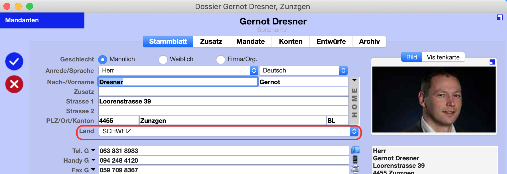 Master sheet client
