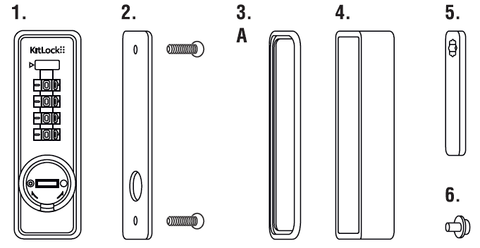 KL15 KitLock Mechanical Combination Lock