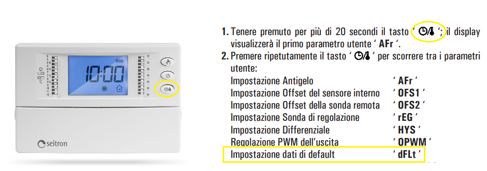 Cronotermostato digitale termostato caldaia seitron freetime evo