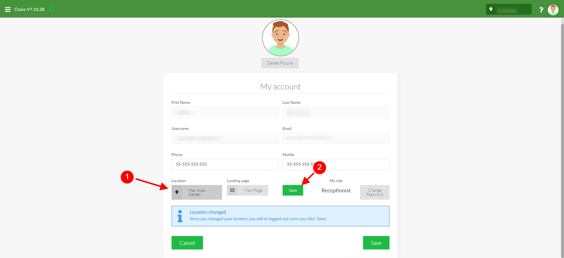 Editing your profile