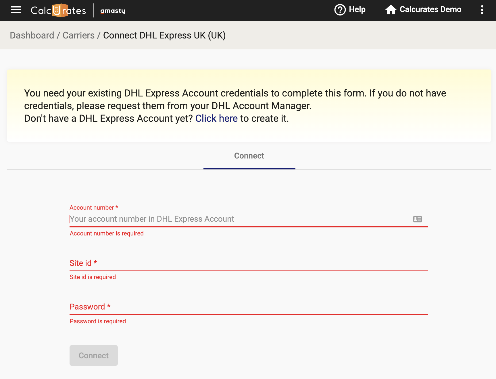 How to connect a Carrier Calcurates for Magento