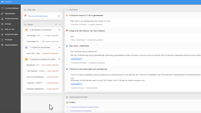 Dashboard widgets rangschikken