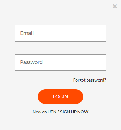 UENI Login dialogue