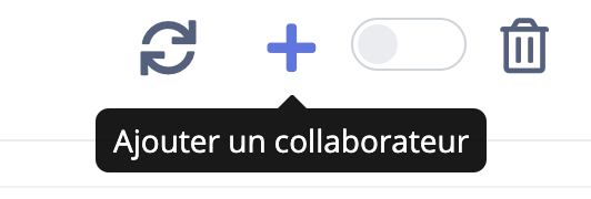 Mes collaborateurs - ajout - menu
