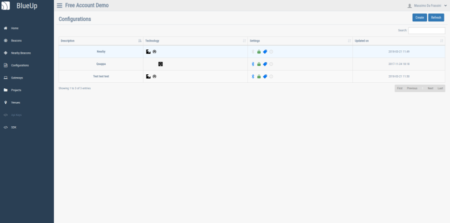 Beacon configuration templates