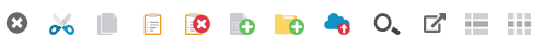 file manager tool icons