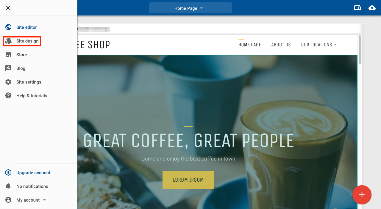 Site design