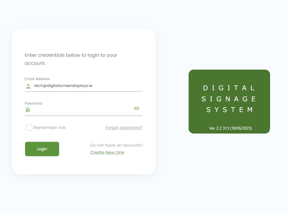 Web Portal - New Interface