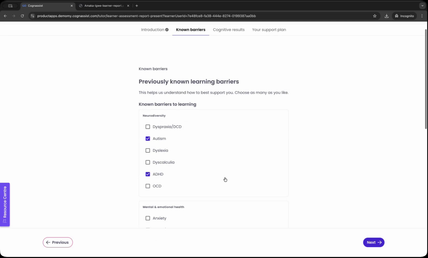 Presentation Mode known barriers update view