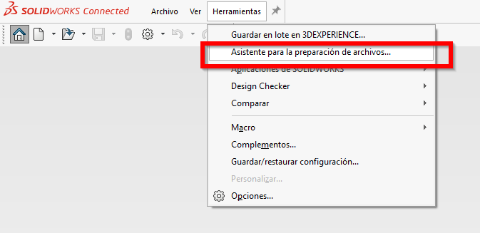 Asistente para la preparación de archivos