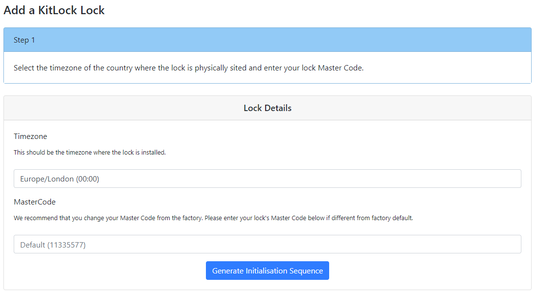 Adding a KitLock Locker Lock to the Portal