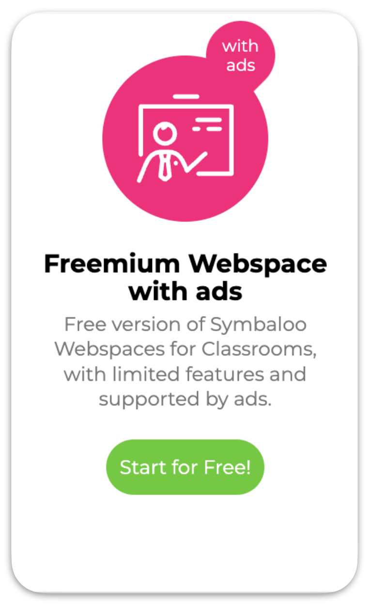 Freemium space with ads