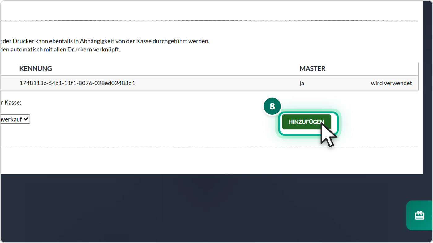 Klicke auf Hinzufügen.